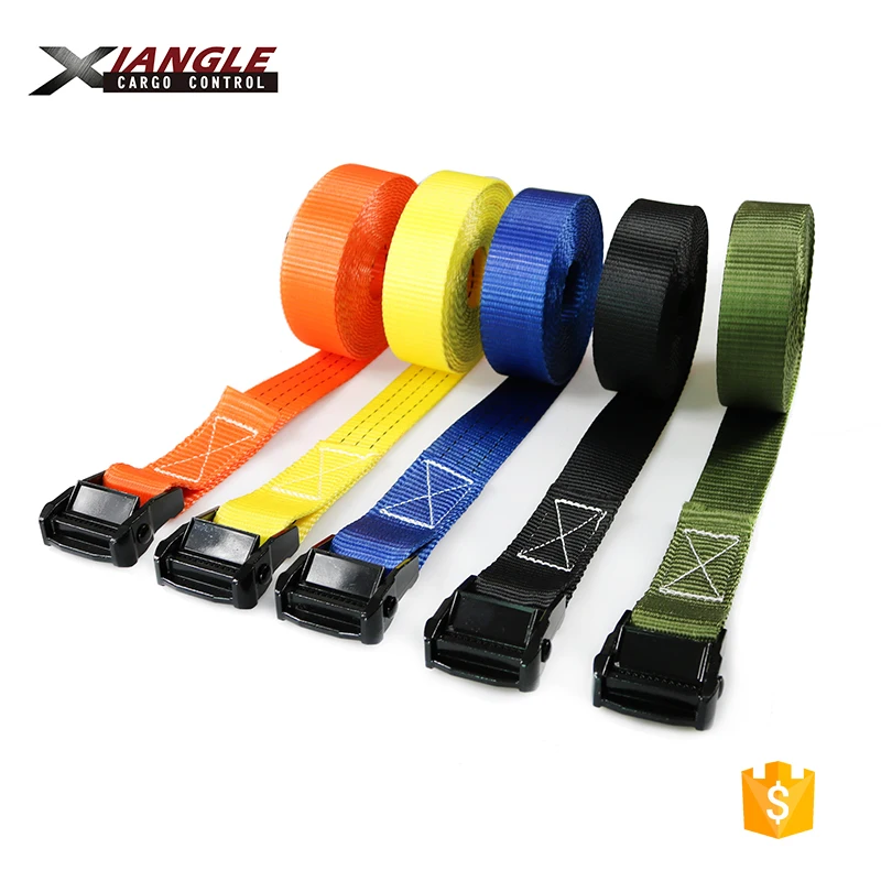 
Wholesale 2inch 35mm black e coating metal cam lock buckle lashing tie-down belt straps 