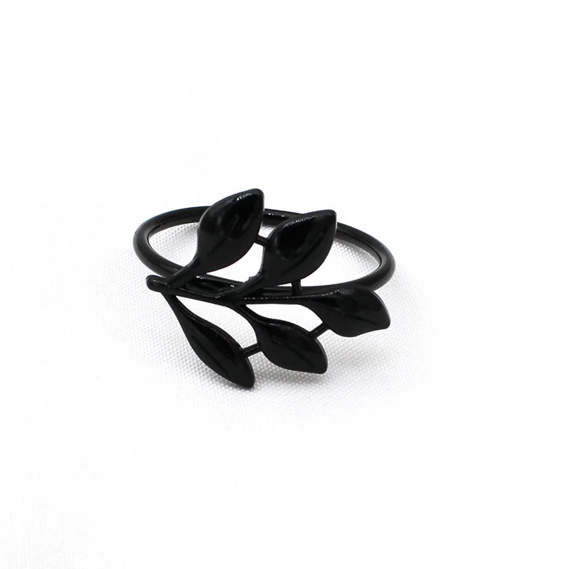 Cheap Metal Leaf Napkin Rings Leaves Flower Napkin Holder Napkin Buckle for For Wedding Party Home Dinners Decor HWL02