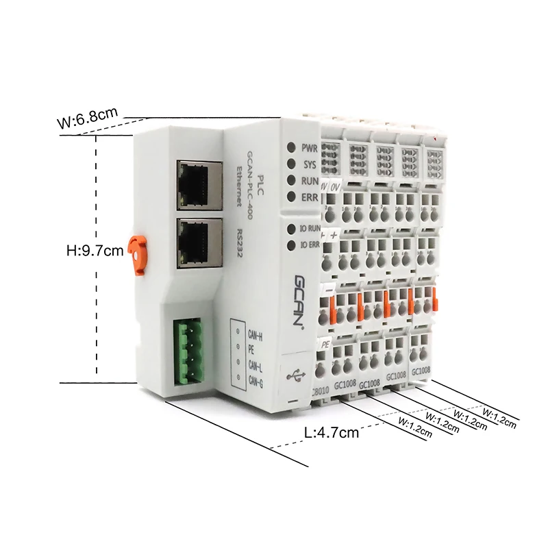 Wireless Communication, Modbus TCP , Cheap Network Communication PLC Controller