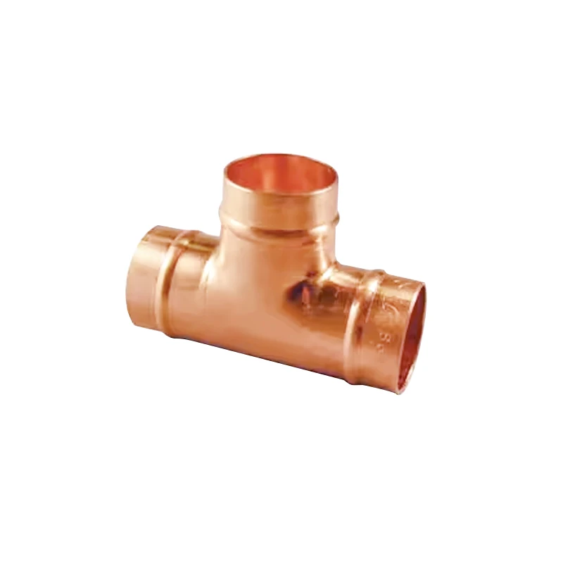 Wholesale Copper Elbow Tee Fitting Copper Pipe Fittings for Refrigerator and air Conditioning Hailiang