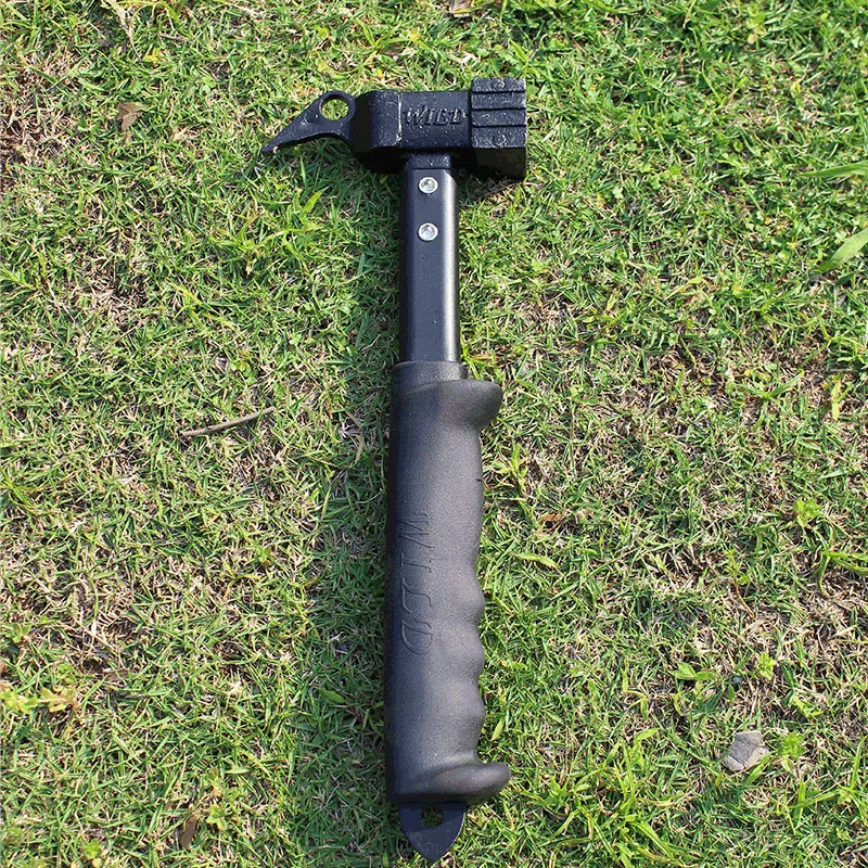 Outdoor Hiking Camping Aluminum Multi-Function Tent Hammer Stake Remove Mallet