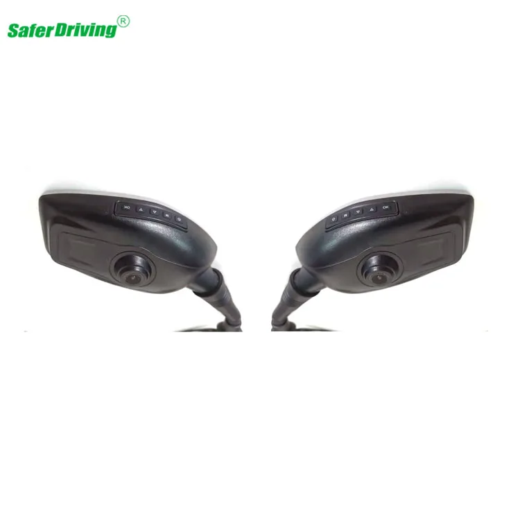  Saferdriving Full HD 1080P видеорегистратор с двумя камерами зеркало заднего вида мотоцикла dvr камера 2 канала видеорегистраторы для мотоциклов/мотоцикл