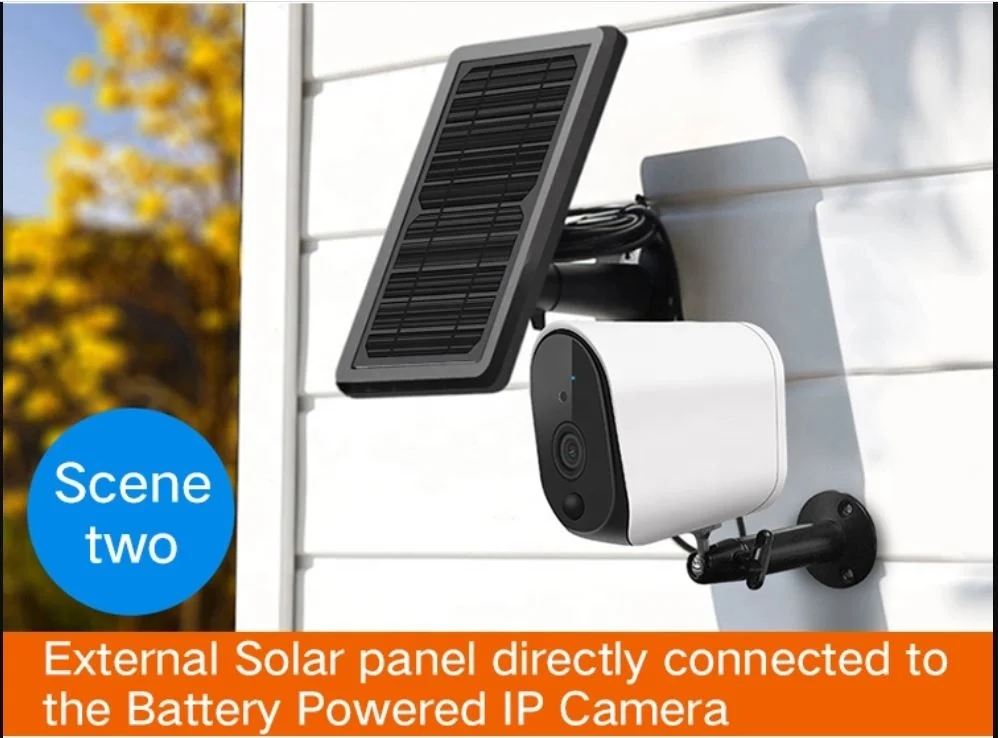 Solar Home System outdoor 5W  External Solar panel with 3 meter wire charger for security ring camera