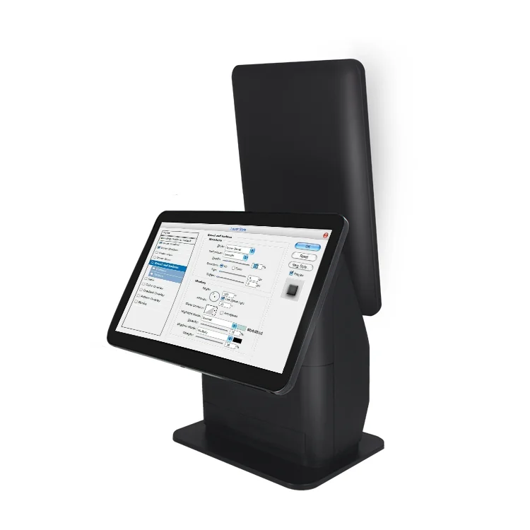 Mobile all in one touch automatic android provide self service ordering pos machine kiosk for restaurant supermarket