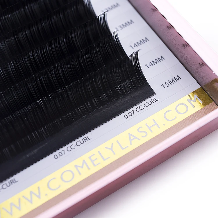 Ресницы для наращивания COMELYLASH L curl русский объем Индивидуальные ресницы частная этикетка вегана 0 07 05 без жестокости