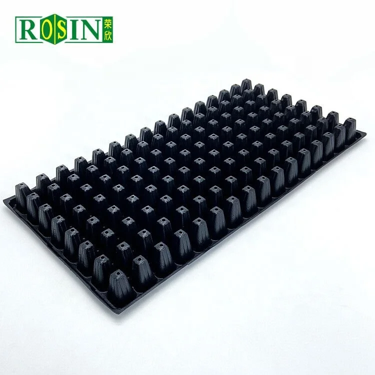 128 Cells polystyrene black plastic garden germination grow seed nursery starter tray