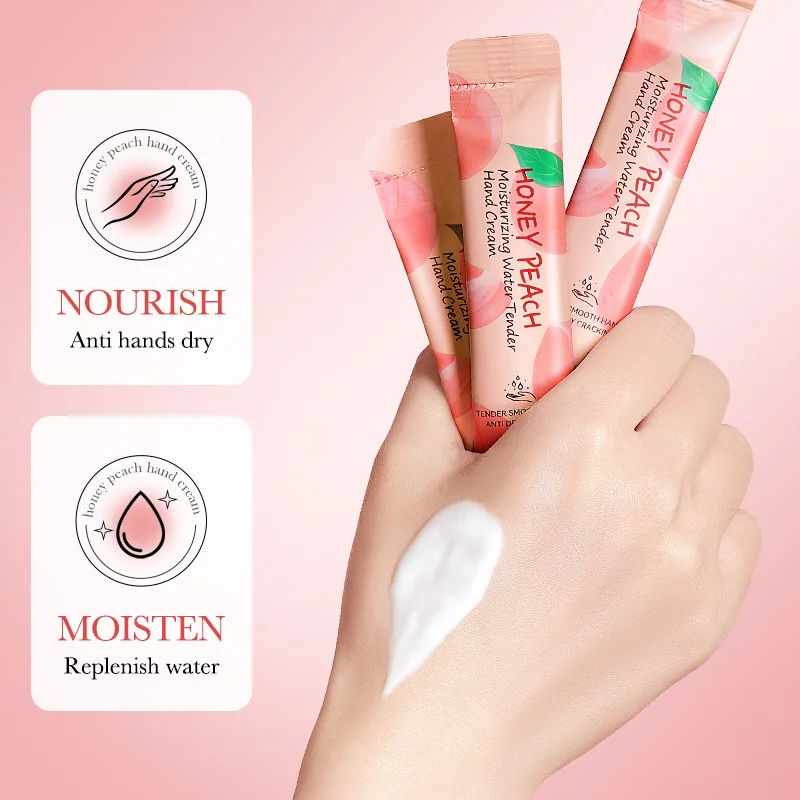 SADOER Hand Moisturizing Smoothing Tender Lotion Honey Peach Extract Nourish Anti Cracking Brighten Hand Cream