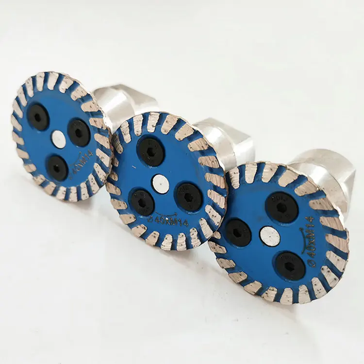 75 мм горячепрессованные мини гравировальная сетка турбо обод алмазные лезвия со съемным фланцем 5/8-11 для резки и резьбы гранита