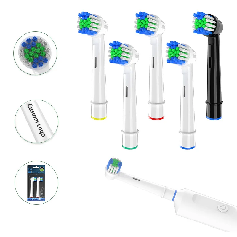 Soft Electric Toothbrush Heads Patented Replacement Toothbrush Heads With Dupont Bristles EB-17P