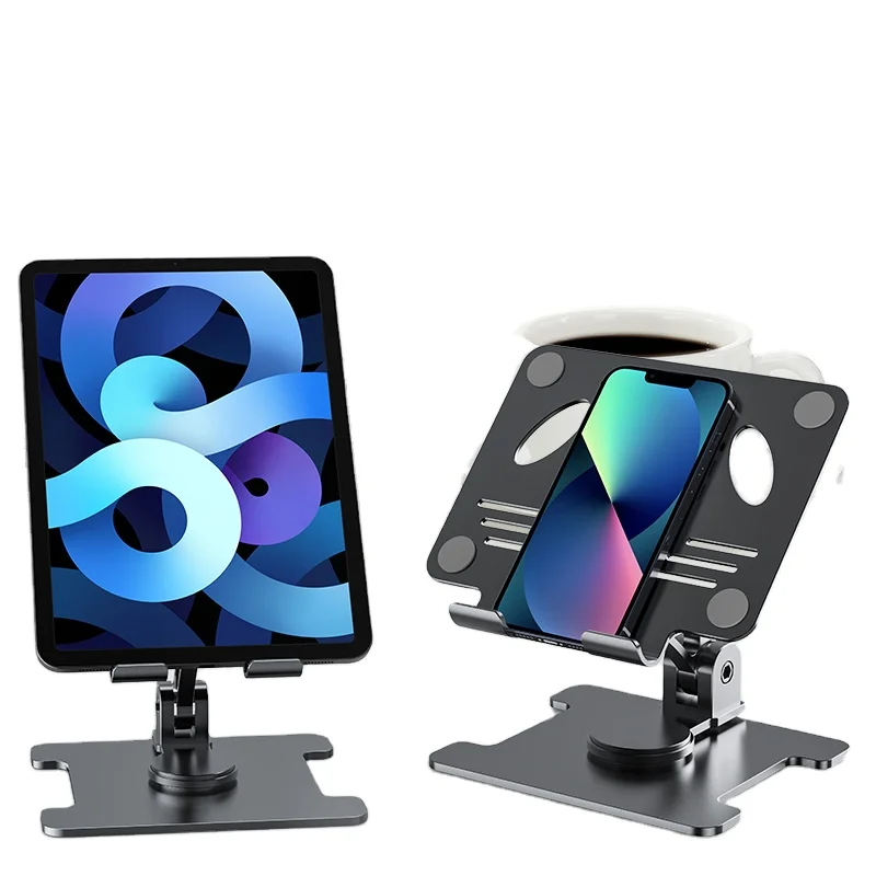 Hot Sale  Desktop Support 7 to 8 inch Tablet Pc stand Universal Foldable Aluminum Mobile Phone Holders