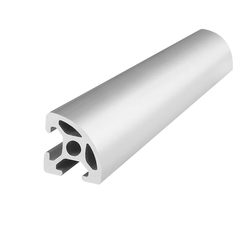 European standard 2020 circular arc industrial aluminum profile pipeline bracket corner small frame aluminum