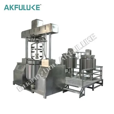Hair Dye Color Gel Mixer Making Machine High Shear Mixer Vacuum Emulsification Homogenizer Machine For Cream