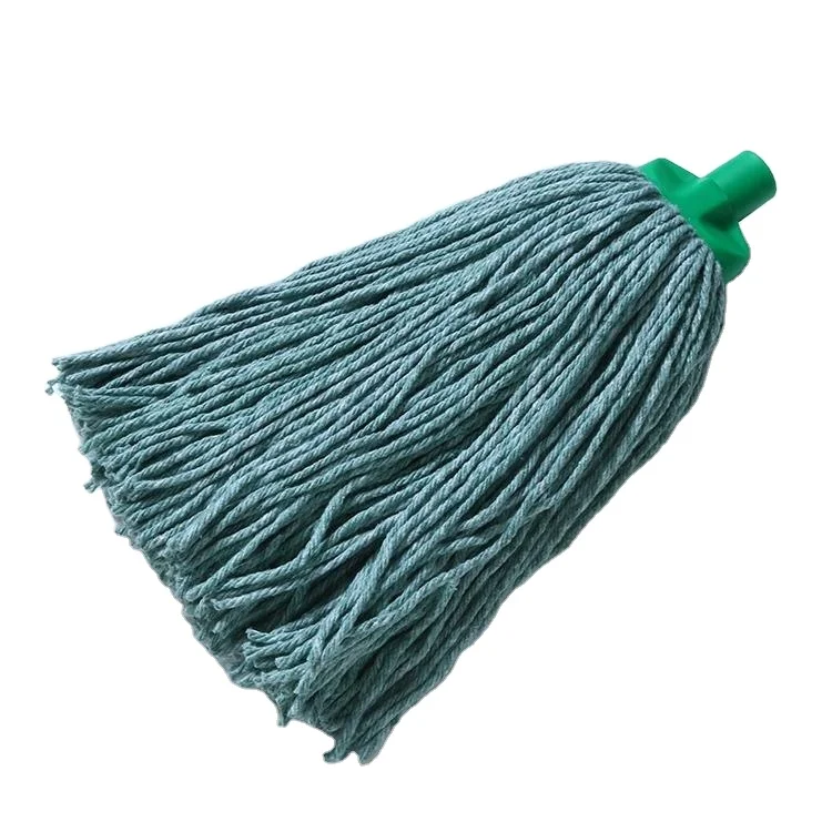 Commercial Detachable Wet Cotton String Rope Standard Lobby Floor Cleaning Mop Head For Hotel