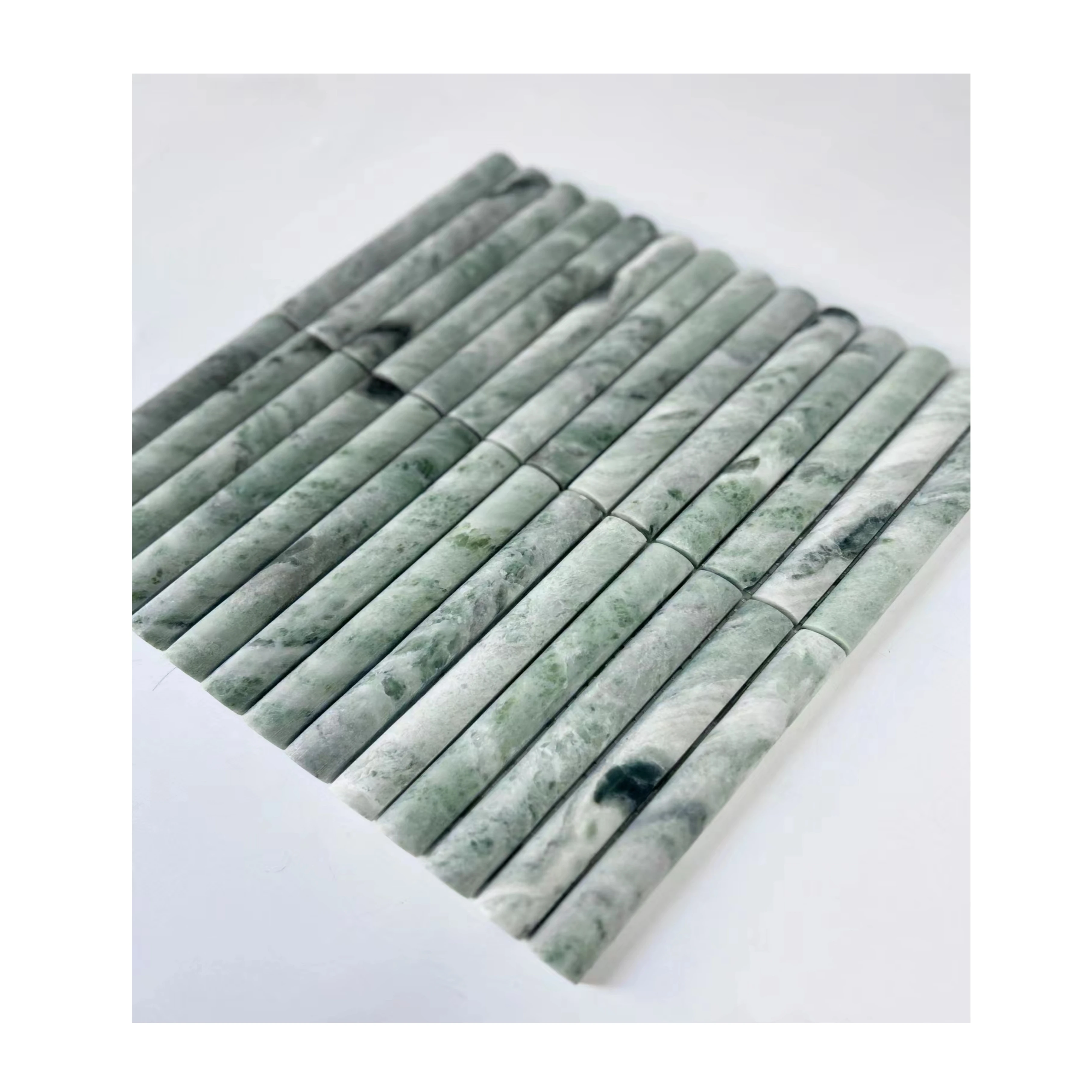 Natural Beautiful Exotic Green Marble Tile Slab Stone With Veins For Indoor Outdoor Hotel Villa Garden Wall Panel Flooring Tiles