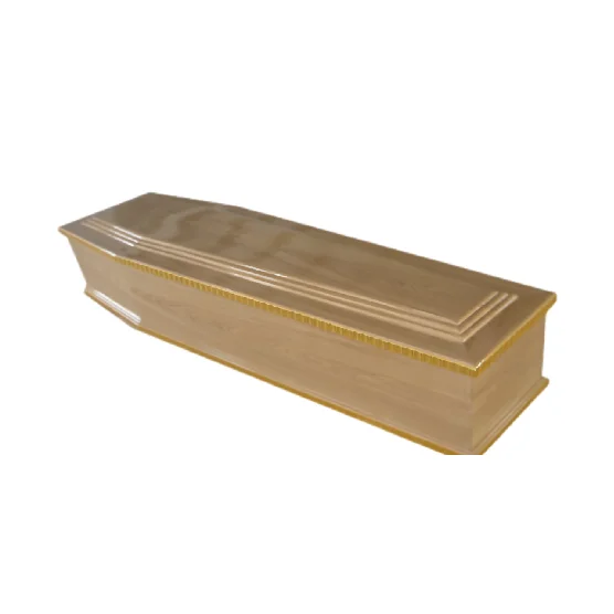 Durable Luxury Coffin European Style Paulownia Wood Adult Urn