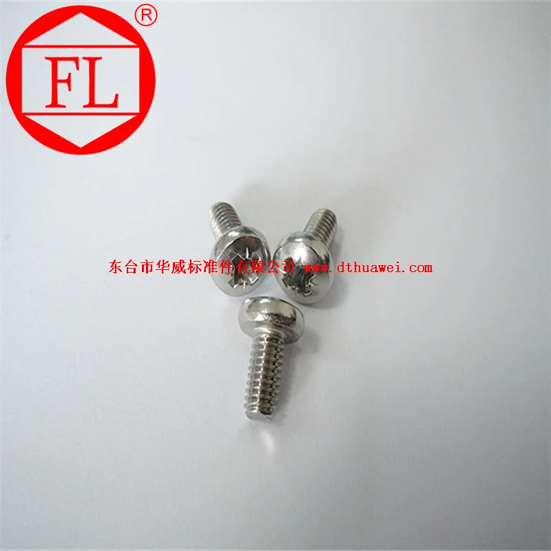 Inox Cross Recessed Pan Head tapping screw 304 316 Stainless steel  polished Fasteners