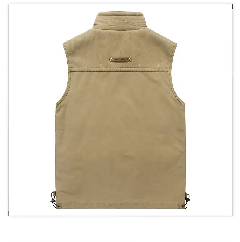 Chaqueta Sin Mangas Reversible Jacket Cotton Vest Softshell Sleeveless Jacket Cargo Fishing Waistcoats For Custom
