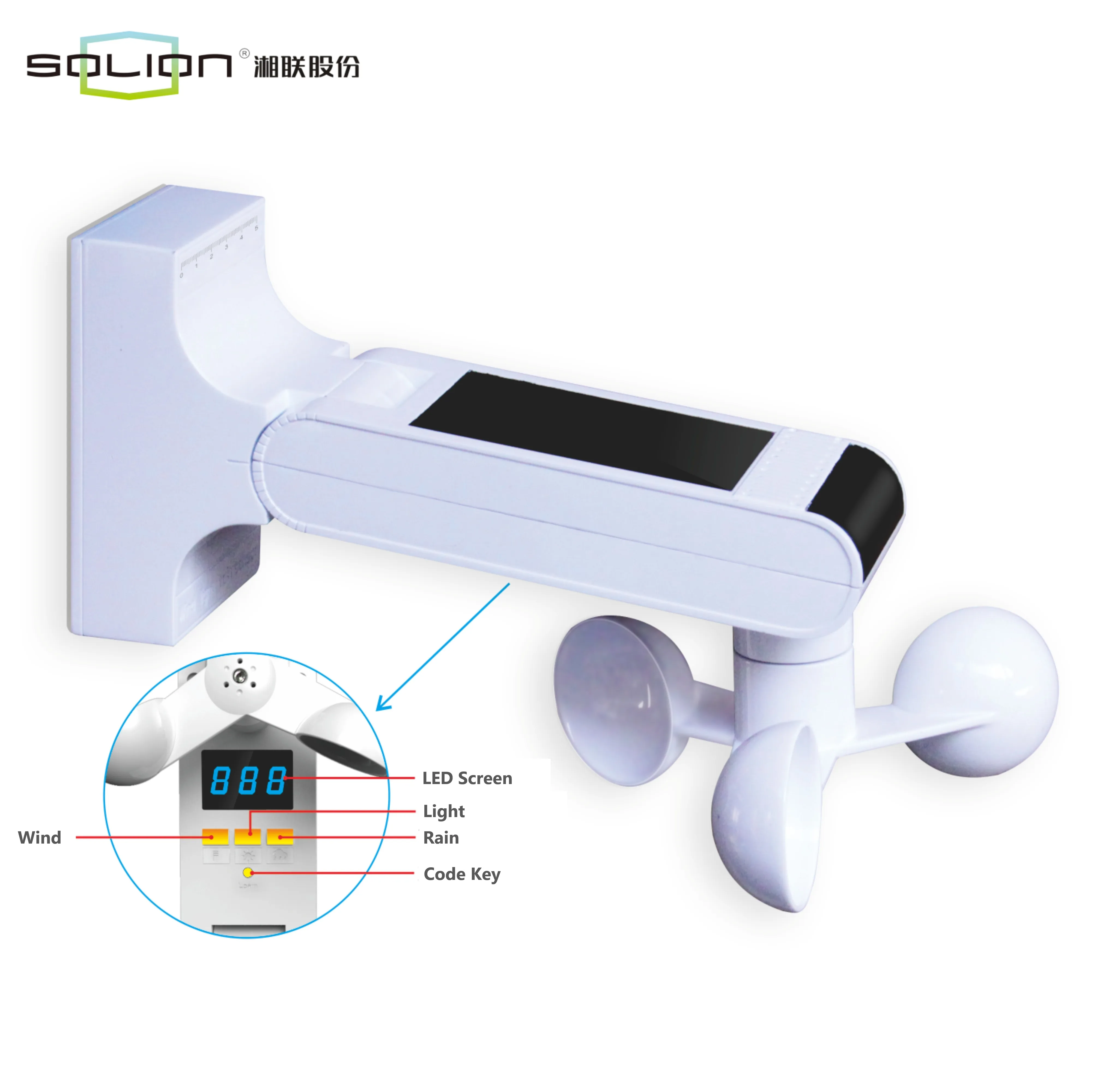 wireless wind speed meter