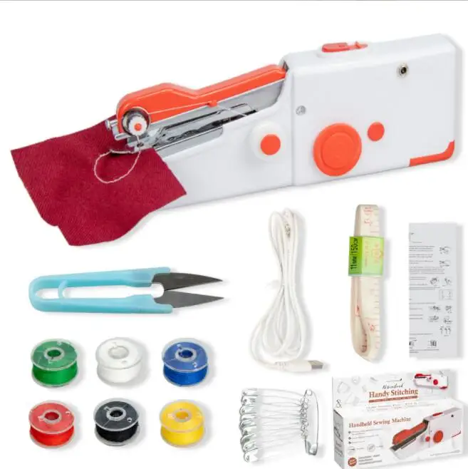 101 Portable Mini Household Sewing Machine Micro Handheld Home Electric Small Sewing Machine with Accessories