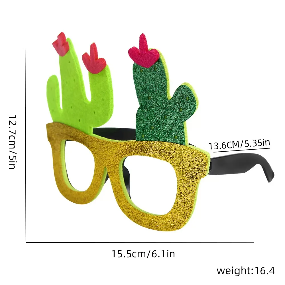 Mexico May 5 Carnival party felt happy cartoon chili glasses decoration 2024 supplies