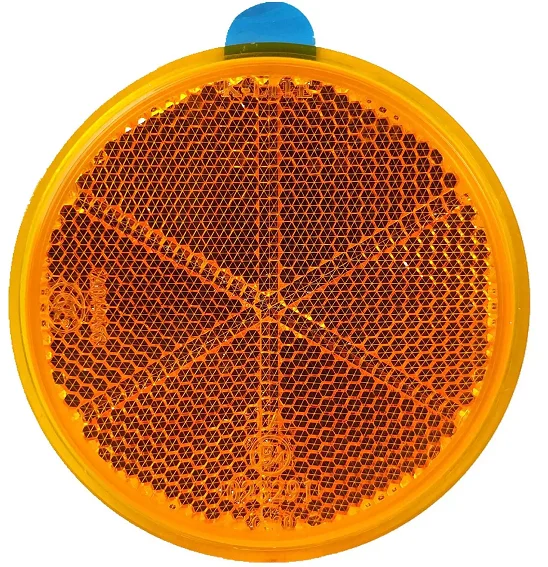 Round type marker light truck reflector Warning triangle reflective material high intensity Reflector KC201 with EMARK