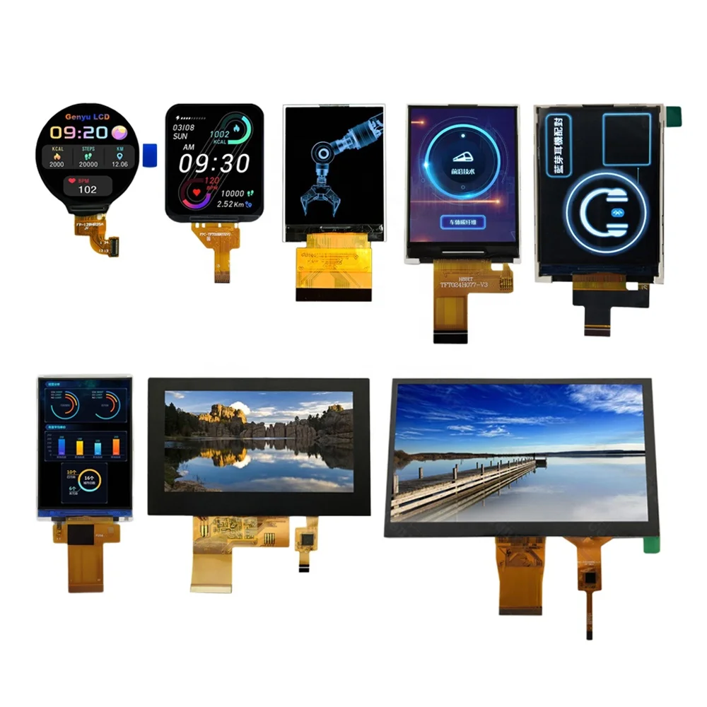 Small IPS TFT Screen Panels ILI9341 ST7789 ST7735 1.3 1.8 2.4 2.8 3.5 4.3 Inch SPI MCU RGB Color TFT LCD Display