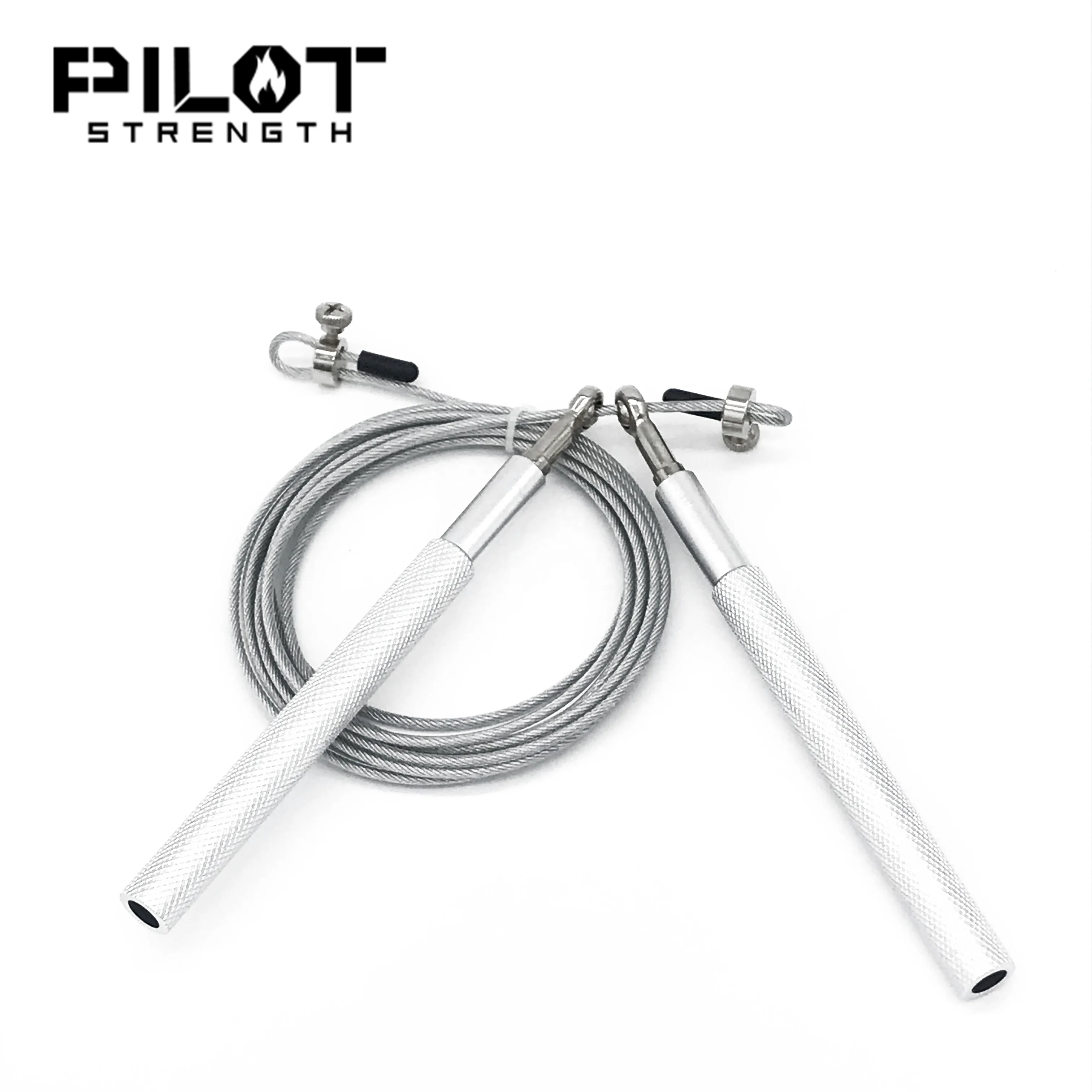 PILOT STRENGTH Wholesale Adjustable steel wire  fitness equipment aluminum speed jump rope
