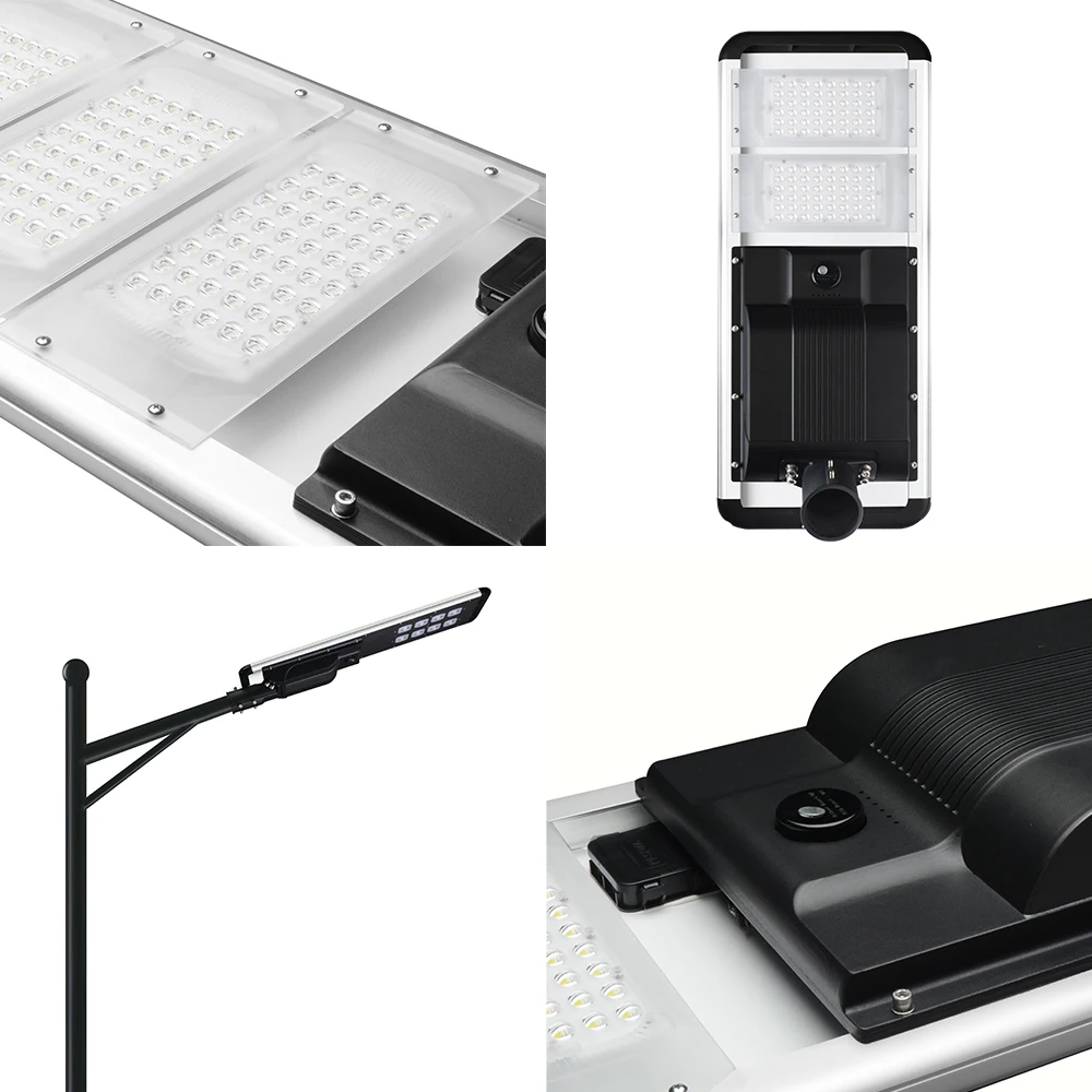 Integrated solar street light with adjustable bracket solar power street light
