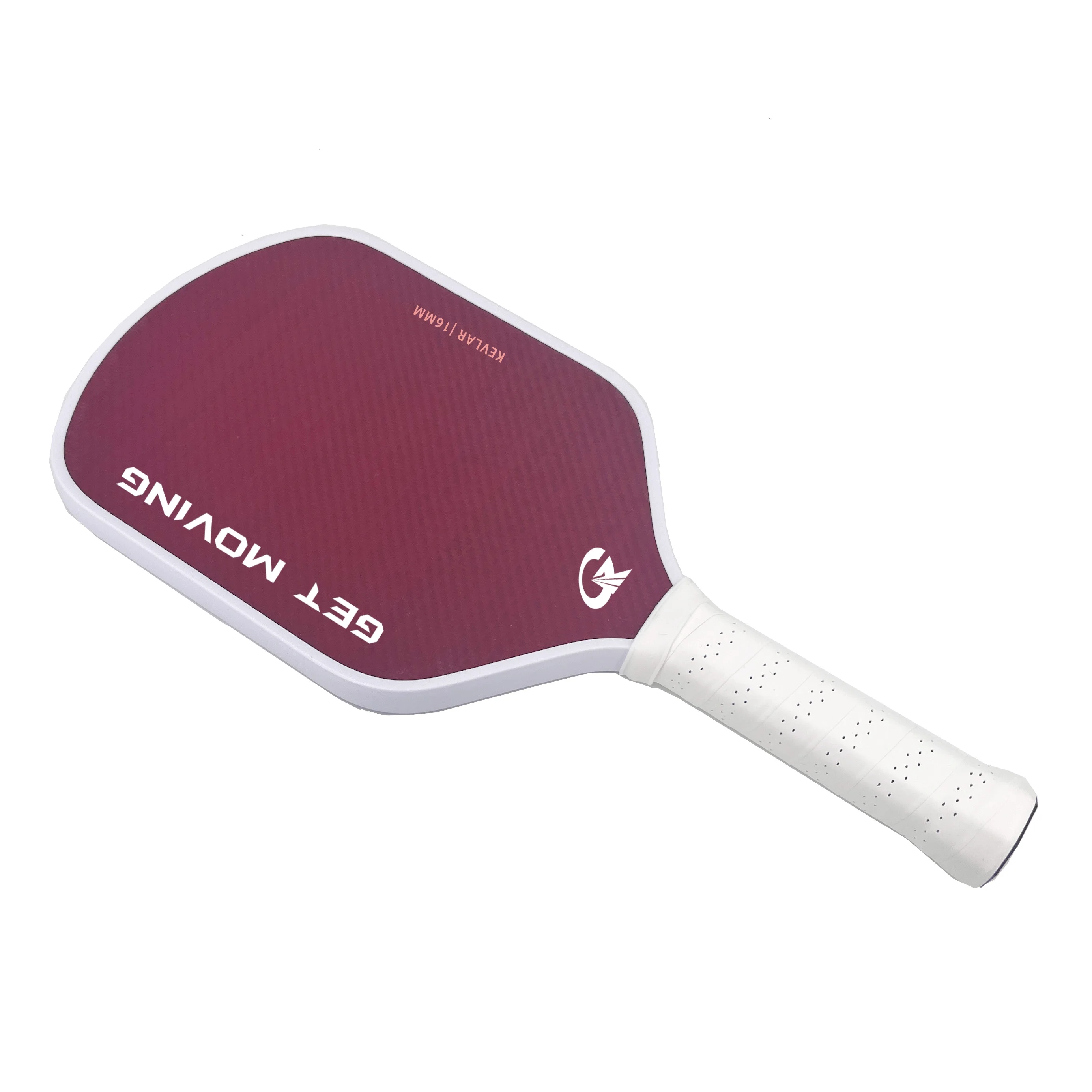 Lansda Customizable 16mm Thickness Thermoformed Foam Injected Red KVL Pickleball Paddle with Honeycomb PP Surface Pickleballs