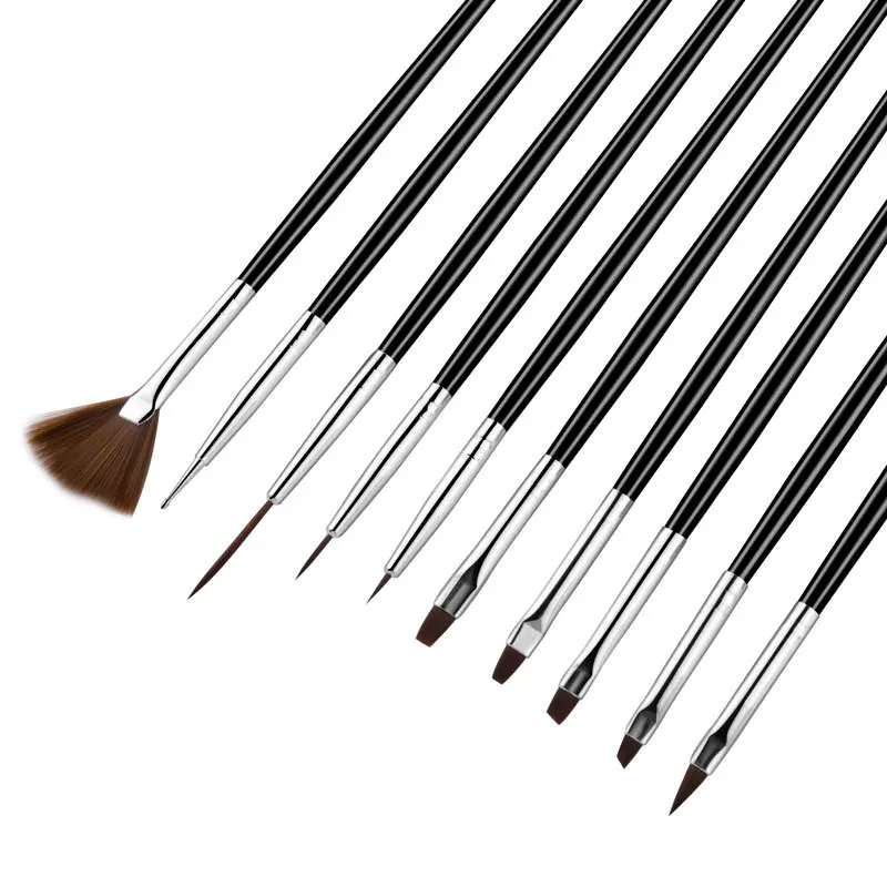 High Quality Personalized White Handle Artist Oil And Acrylic Art Paint Brush Set with wood long handle