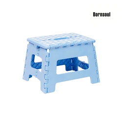 Factory Direct Sales Hot Selling Portable Safety Lightweight Foldable Non-slip Sitting Plastic Folding Step Stool