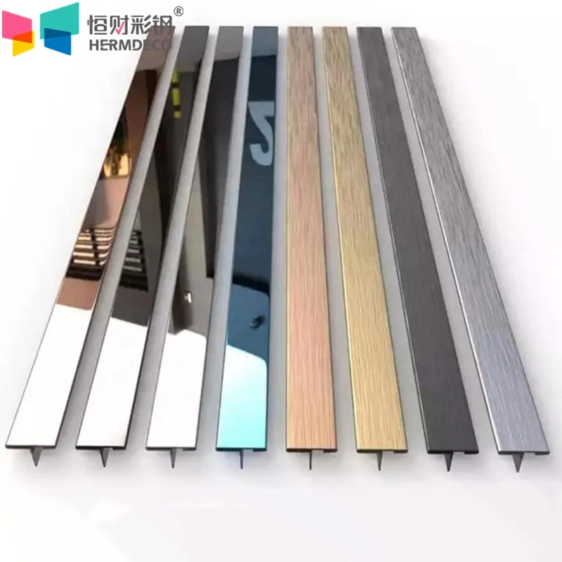 Acero Inoxidable Aisi 316 304 Stainless Steel Mill Test Certificate Sheet Stainless Steel Strips Square Tile Edge Trim