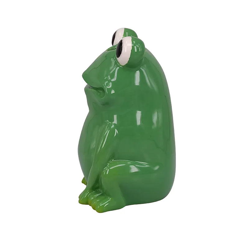 Custom Ceramic Mugs 3D Animal Mug Novelty Green Frog Shaped Coffee Cup