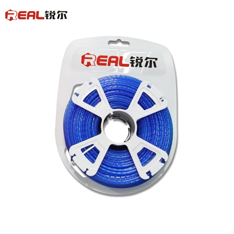 Factory Price Grass Trimmer Line Blue Knurling 1LB 2.4mm 2.6mm 0.095' 0.102' 100%  Nylon Grass Trimmer Line