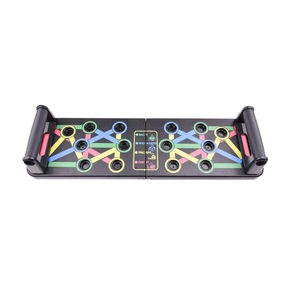 Portable 9 in 1 Leg Pull Push-up Rack Workout Fitness Training Board System Foldable Push Up Board