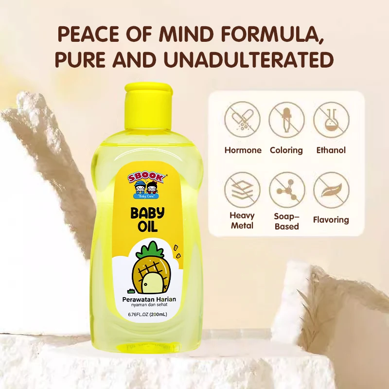 Baby Soothing Hydration Oil for Dry and Sensitive Skin, Moisturizing Baby Oil and Vitamin E