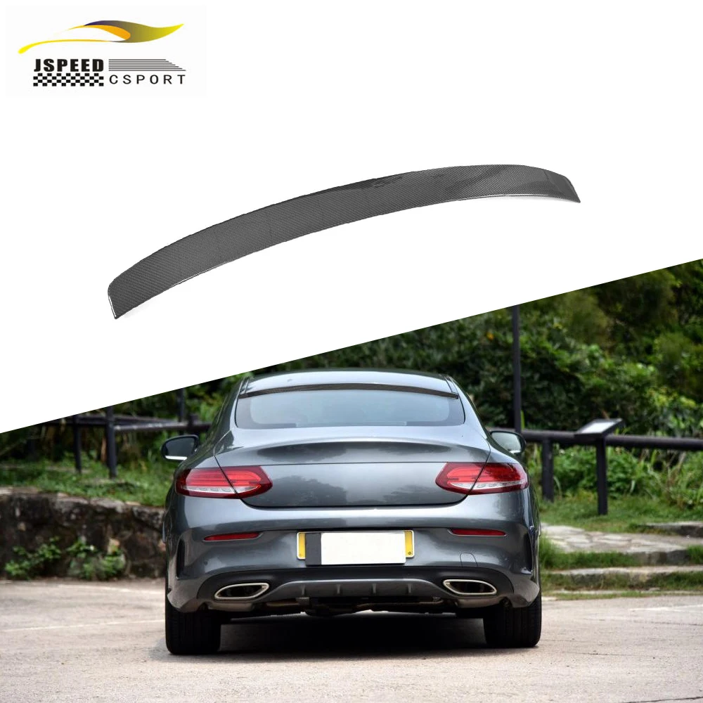 W205 C63 C43 Carbon Fiber Roof Window Spoiler for Mercedes Ben z W205 AMG Coupe 2-Door 15-17