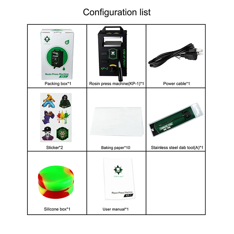 Dual Heating Plates Manual Rosin Tech Heat Press Hydraulic Rosin Press 4 Tons