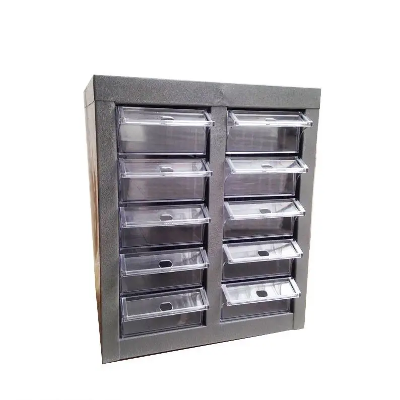 Heavy Duty Cheap Hardware Store Small Parts Bolt Storage Cabinet Office Furniture with Drawer Screw Tall Iron Metal Chinese 1pcs