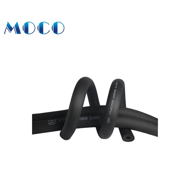 Black PVC/NBR rubber sponge insulation tube/pipe of air conditioner