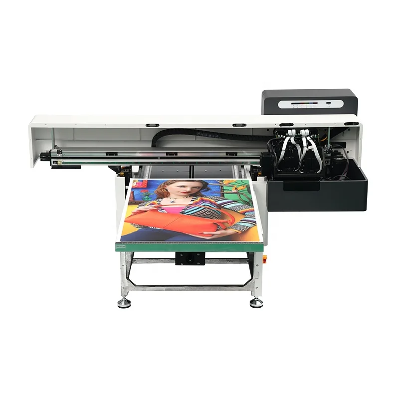 Оптовая продажа с завода УФ планшетный принтер максимальной печатью 60 см * 90 arдерам 6090UV 3 xp600печатающая головка в Китае