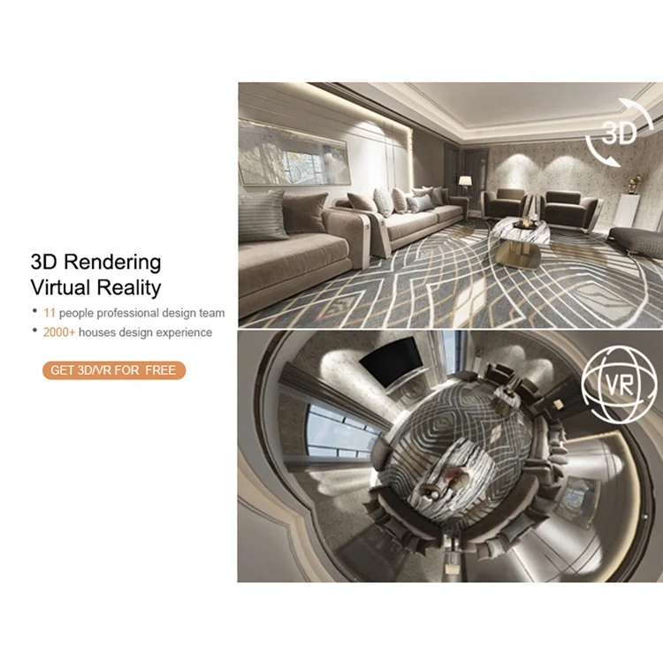Домашний 3D Max интерьерный дизайн роскошная вилла Современный пользовательский сервис моделирование