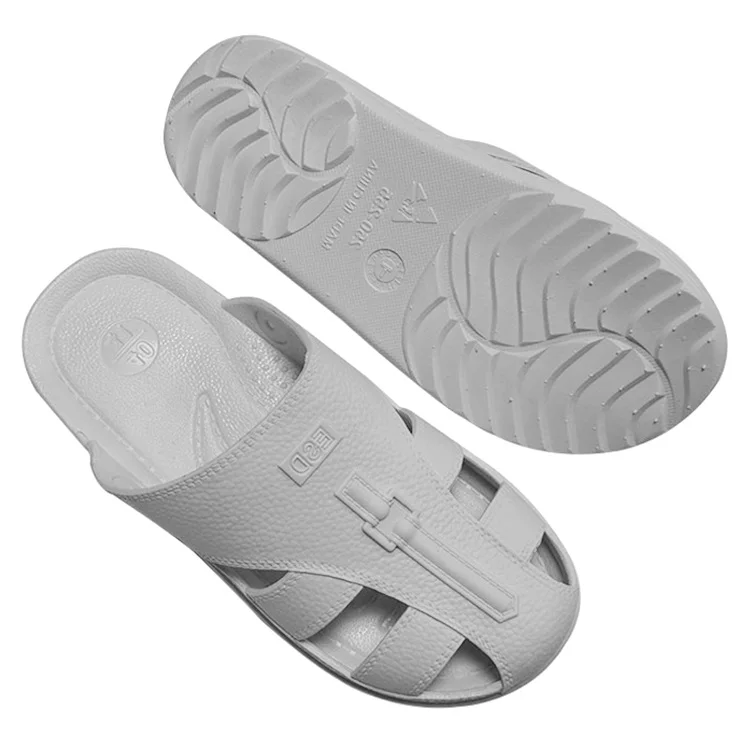 Good Sale Integrated Molding Unisex Design ESD Antistatic Work Slipper for Cleanroom Studio