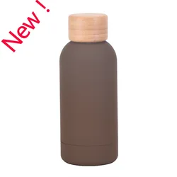 2023 New Design Stainless Steel Bamboo Lid Thermal Bottles Outdoor Sports Picnic Fitness Thermal Water Bottle