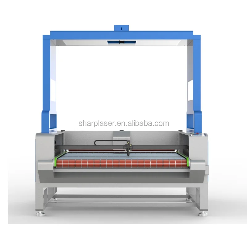 CCD sportswear camera laser cutting auto feed machine