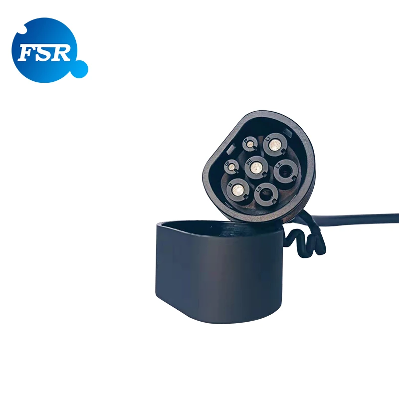 Strength factory IEC 62196 32A type 2 to type2 coiled 5m Single-phase ev charging