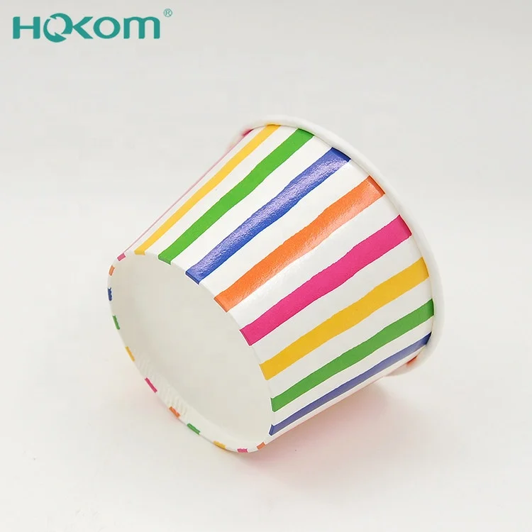 Ice cream Use and Single Wall Style paper ice cream cups with lids