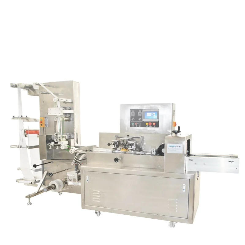 High productivity  wet tissue making machine with automatic slitting individual pack wet wipes packaging machine