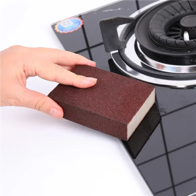 Sponge Removing Rust Carborundum Eraser Cleaning Brush Descaling Clean Rub Cooktop Pot Kitchen Sponge Tools
