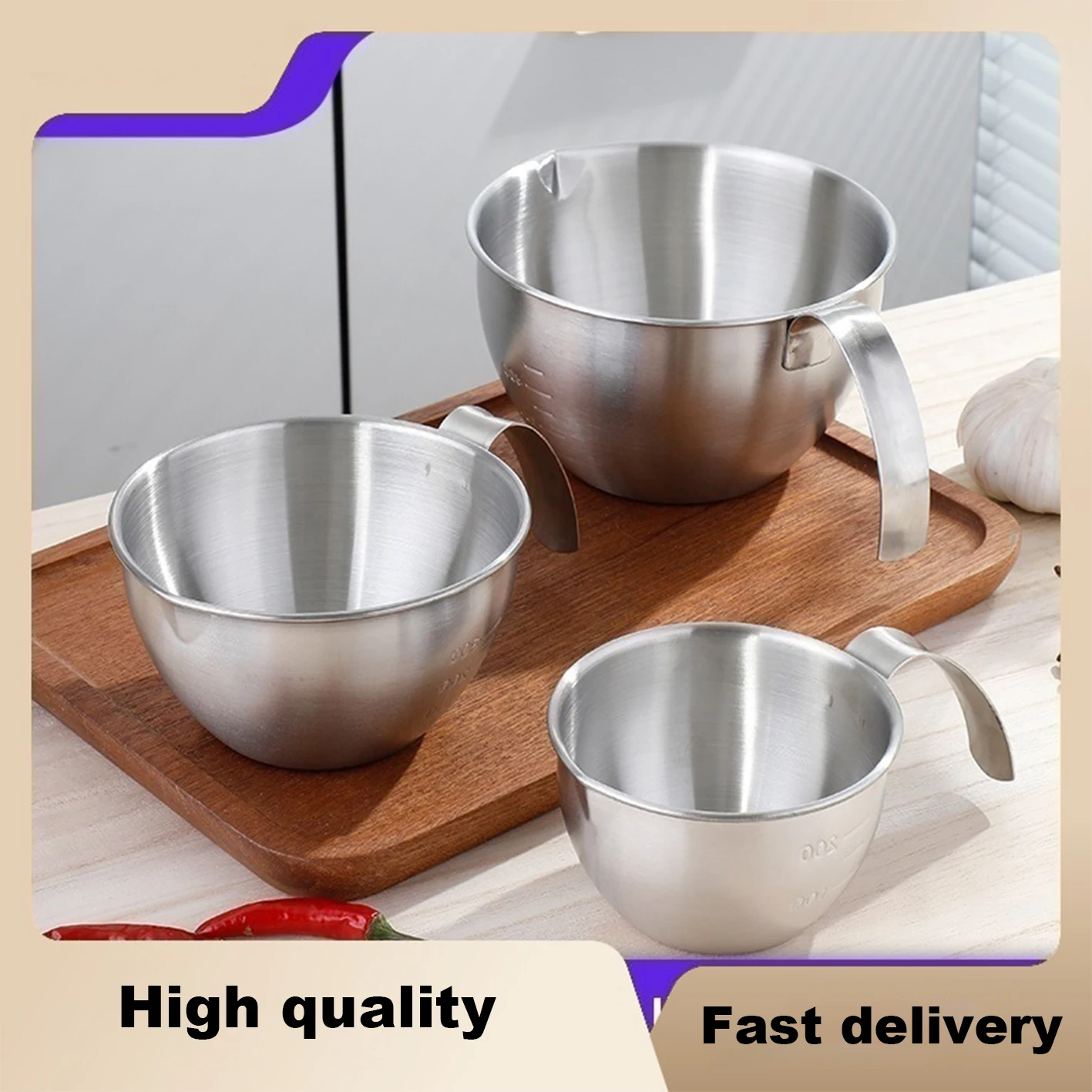 The Salad Bowl smartly designed pouring spout allows for easy and controlled pouring minimizing spills and mess
